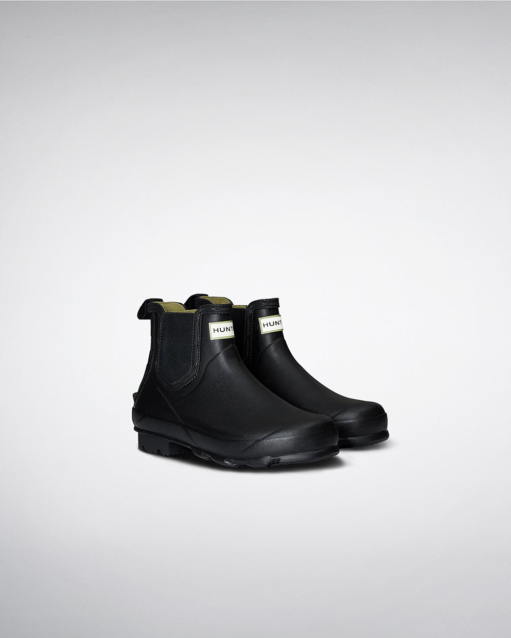 Mens Chelsea Boots - Hunter Norris Field (92OAHXDFP) - Black